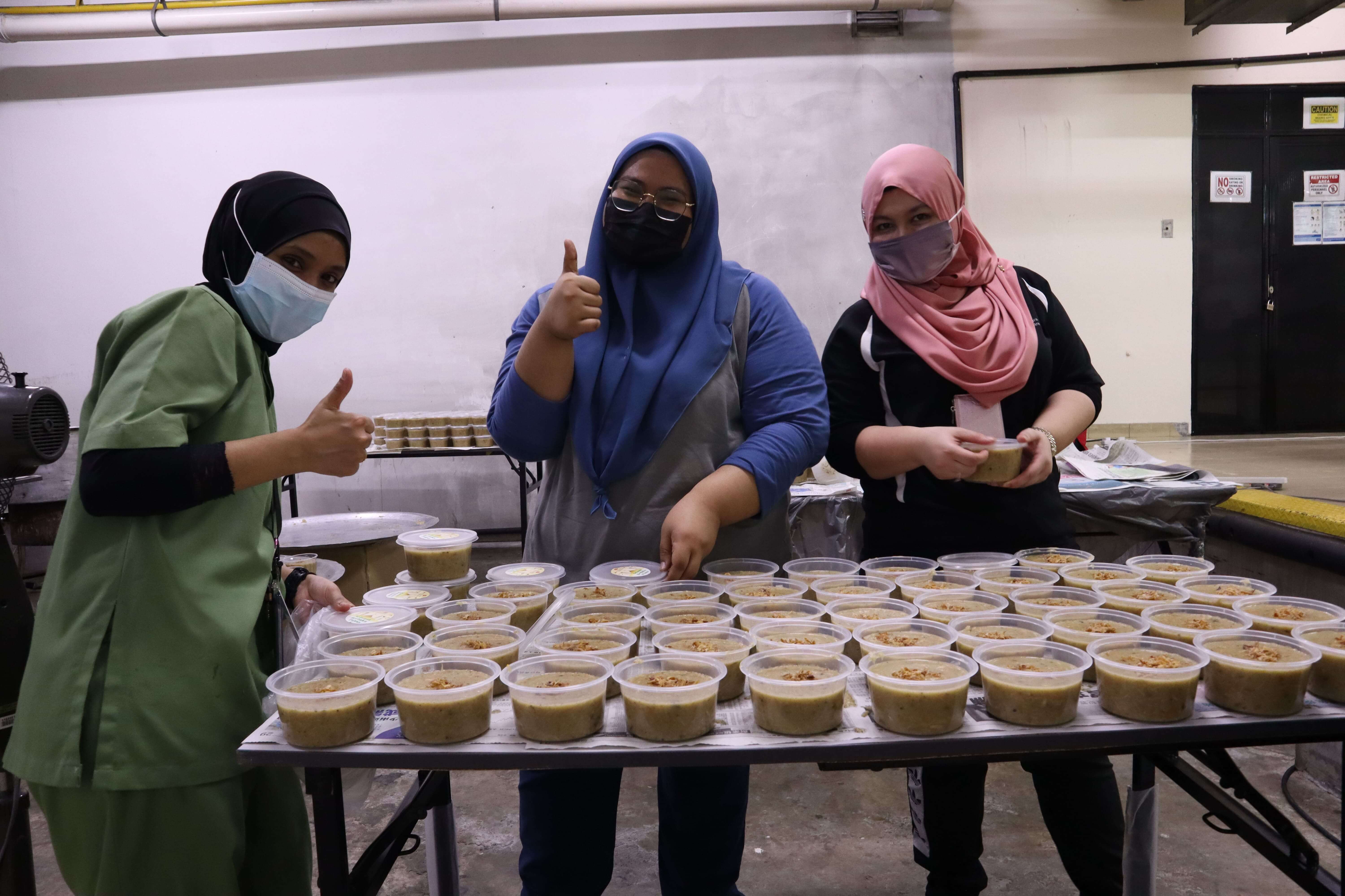 Packaging done by the staff