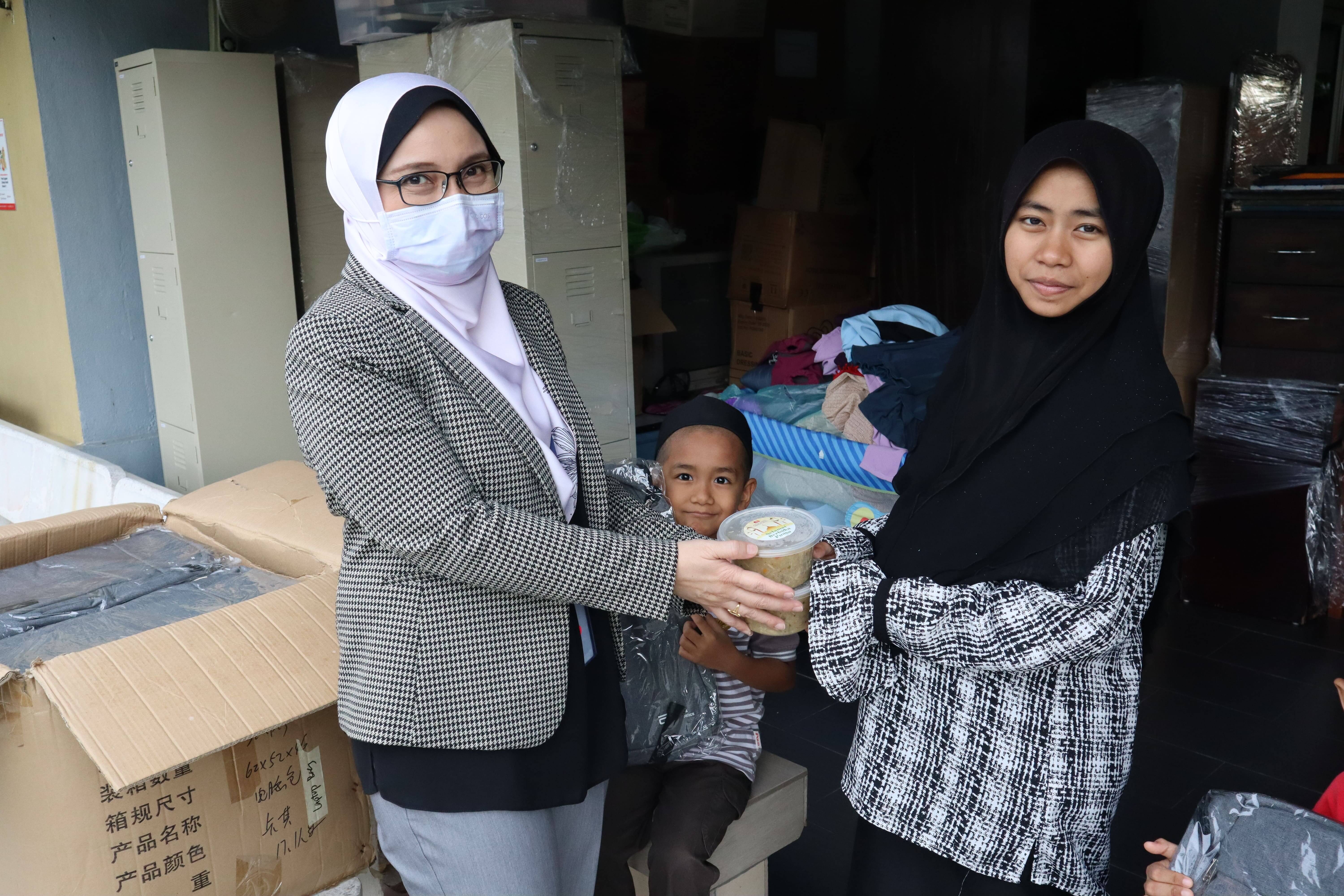 Distribution along with a token from the CEO to Cahaya Kasih Orphanage Home